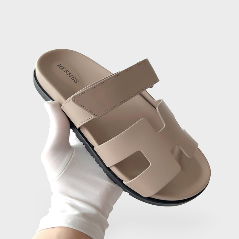 Hermès Women's Chypre Sandal In Beige Mastic, Size 36.5