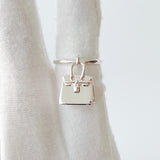 Hermes Amulettes Kelly Ring In Silver, Size 52 - Found Fashion