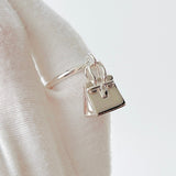 Hermes Amulettes Kelly Ring In Silver, Size 52 - Found Fashion