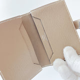 Hermes Bearn Cardholder In Etoupe With Palladium Closure - Found Fashion