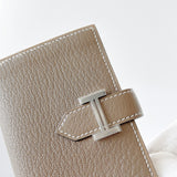 Hermes Bearn Cardholder In Etoupe With Palladium Closure - Found Fashion