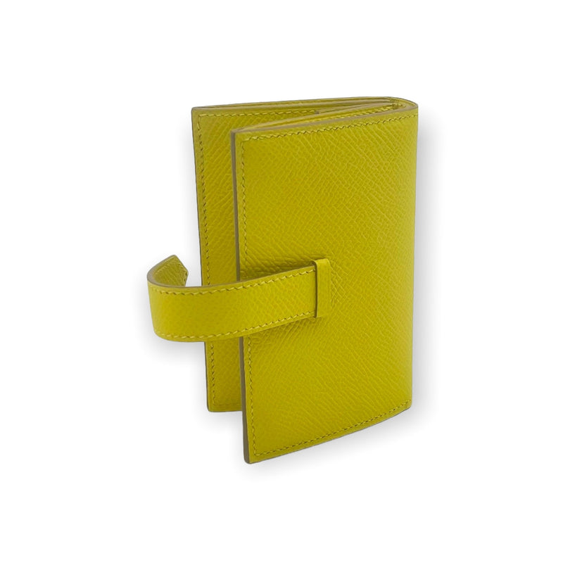 Hermès Bearn Compact Wallet | Lime Yellow