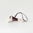Hermès Budy Bag Charm, Rouge Sellier, Shearling