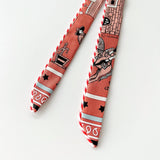 Hermes Candy Doll Mini Twilly In Blush Red, Blue & Black - Found Fashion