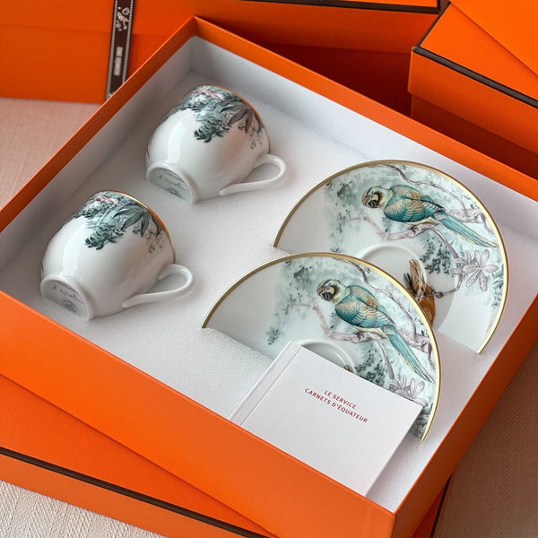 Hermès - Carnets D'Equateur Coffee Cup Set - Found Fashion