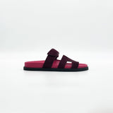 Hermès Chypre Sandal - Rouge Marsala - Found Fashion