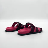 Hermès Chypre Sandal - Rouge Marsala - Found Fashion