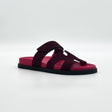 Hermès Women's Chypre Sandal, 36, Rouge Marsala