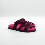 Hermès Chypre Sandal - Rouge Marsala - Found Fashion