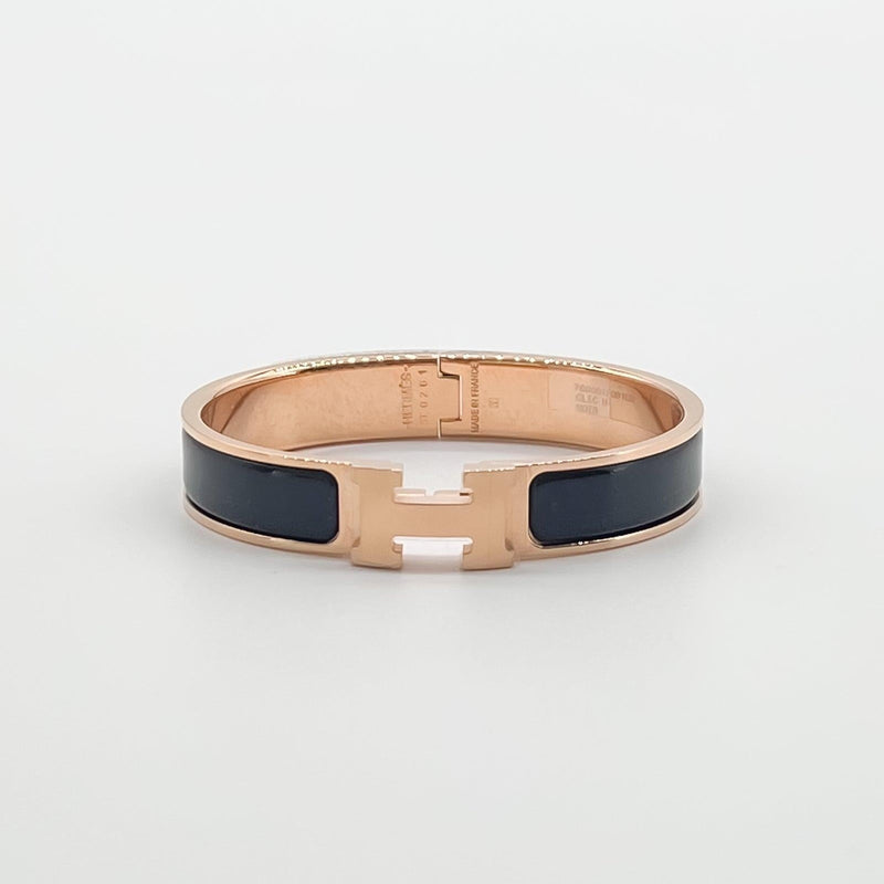 Hermès Clic H bracelet - Black - Found Fashion