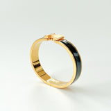 Hermes Clic H Bracelet In Black And Gold - Found Fashion