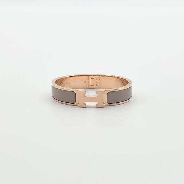 Hermès Clic H Bracelet - Marron Glacé - Found Fashion