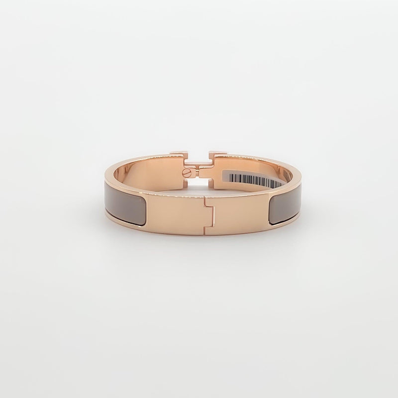 Hermès Clic H Bracelet - Marron Glacé - Found Fashion