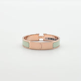 Hermès Clic H Bracelet - Vert Fizz (Mint Green) - Found Fashion