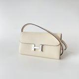 Hermes Constance Long To Go Wallet In Nata And Gold Hardware - Found Fashion
