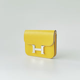 Hermes Constance Slim Wallet In Yellow, Jeune De Naples - Found Fashion