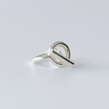 Hermes Croisette Ring In Silver, Size 50 - Found Fashion