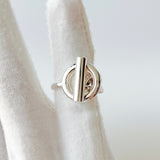 Hermes Croisette Ring In Silver, Size 50 - Found Fashion