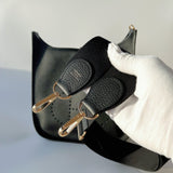 Hermes Evelyne III 29 Bag In Black (Noir) With Gold Hardware - Found Fashion