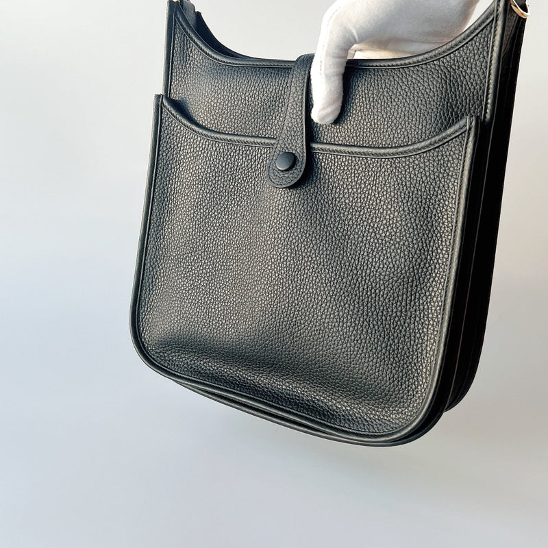Hermes Evelyne III 29 Bag In Black (Noir) With Gold Hardware - Found Fashion