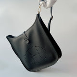 Hermes Evelyne III 29 Bag In Black (Noir) With Gold Hardware - Found Fashion