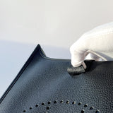 Hermes Evelyne III 29 Bag In Black (Noir) With Gold Hardware - Found Fashion