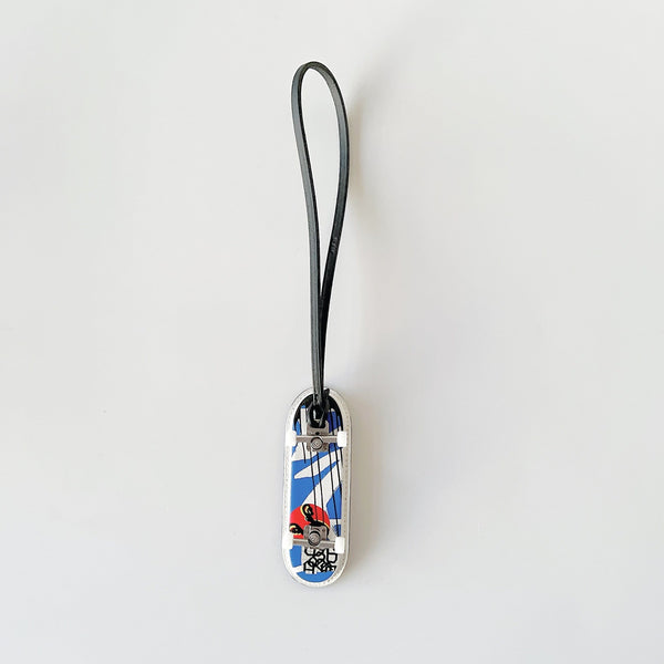 Hermes Finger Skate Bag Charm In Noir / Multicolore / Noir, Black - Found Fashion