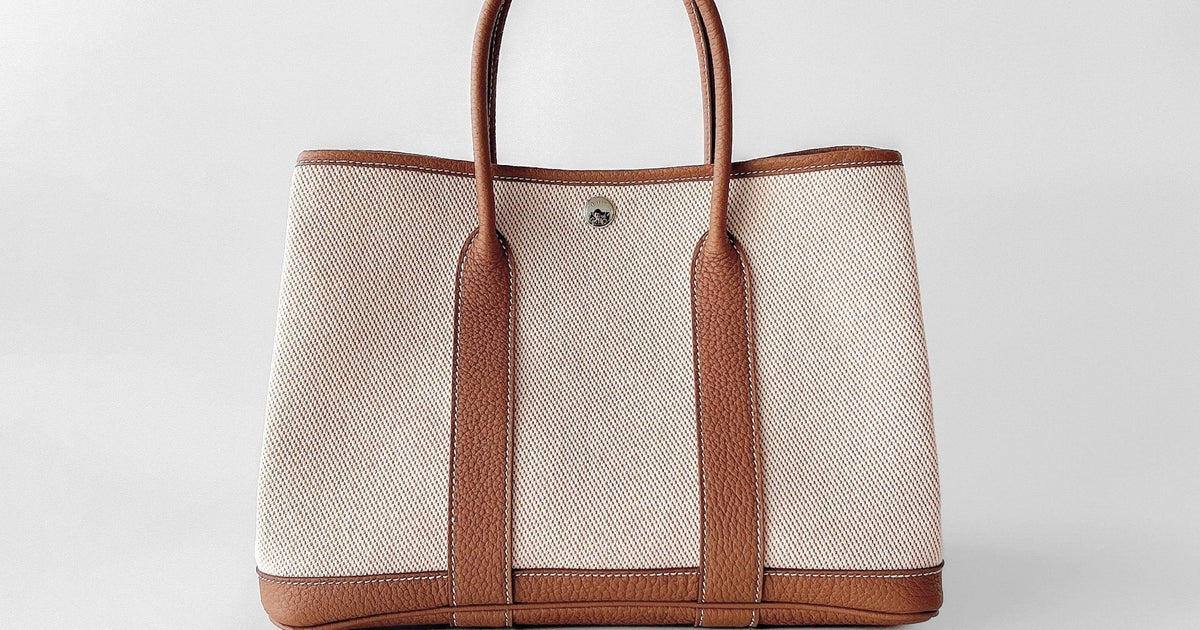 Hermès Garden Party 30 Bag, Ecru & Abricot | Found Fashion