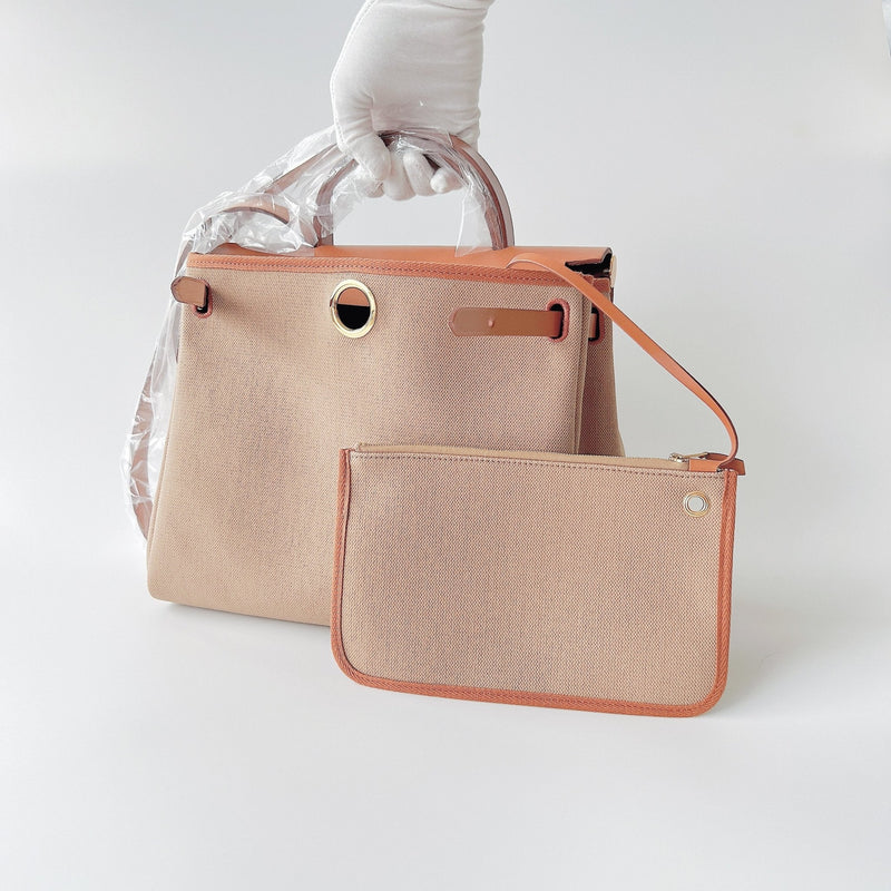 Hermès Herbag Zip 31 In Chai And Fauve - Found Fashion