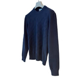 Hermes Jeux de points H en Biais" Crewneck Sweater In Marine, Size M - Found Fashion
