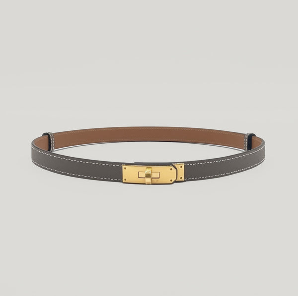 Hermès Kelly 18 Belt | Etoupe - Found Fashion