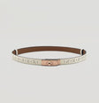 Hermès Kelly 18 Garden Party Belt, Nata, Rose Gold Hardware