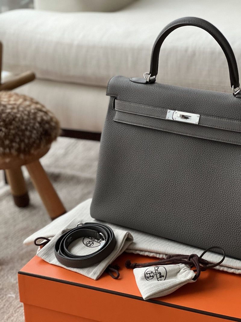 Hermès Kelly 35 | Etain