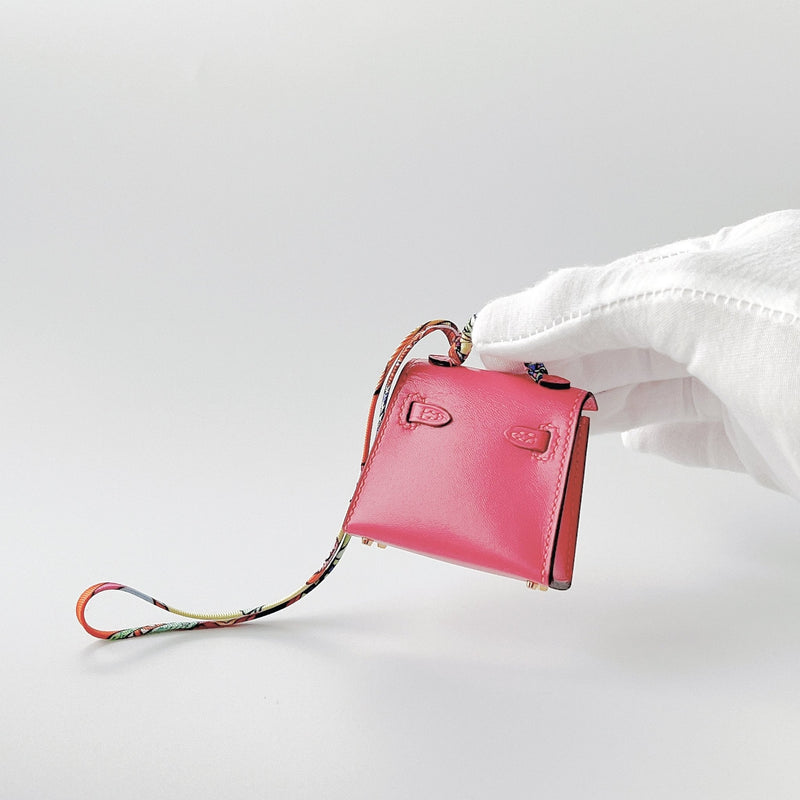 Hermès Kelly Twilly Bag Charm | Lipstick Pink | GHW - Found Fashion