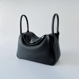 Hermes Lindy 26 In Black With Palladium Hardware - Found Fashion