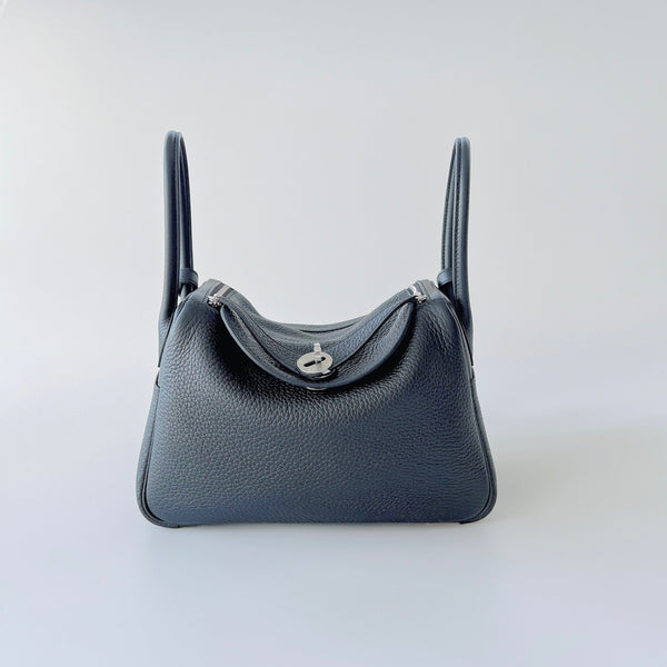 Hermes Lindy 26 In Black With Palladium Hardware - Found Fashion