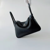 Hermes Lindy 26 In Black With Palladium Hardware - Found Fashion