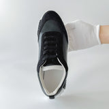 Hermes Men's Bouncing Sneaker In Black And White, Size 42.5 - Found Fashion