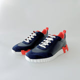 Hermes Men's Bouncing Sneaker In Marine Blue, Size 45 - Found Fashion