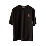 Hermes Men's Mini Patch Cuir T-Shirt In Black, Size L - Found Fashion