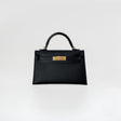 Hermès Mini Kelly II Sellier, Black, Gold Hardware