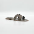 Hermès Women's Oran Sandal, 38, Etoupe