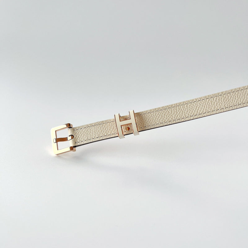 Hermès Pop H 15 Belt | Nata | Cream - Found Fashion