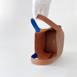 Hermes Rare Picotin 18 In Gold And Bleu Royale With Gold Hardware - Found Fashion
