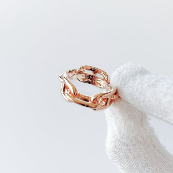 Hermes Regate Scarf Ring, Rose Gold - Found Fashion