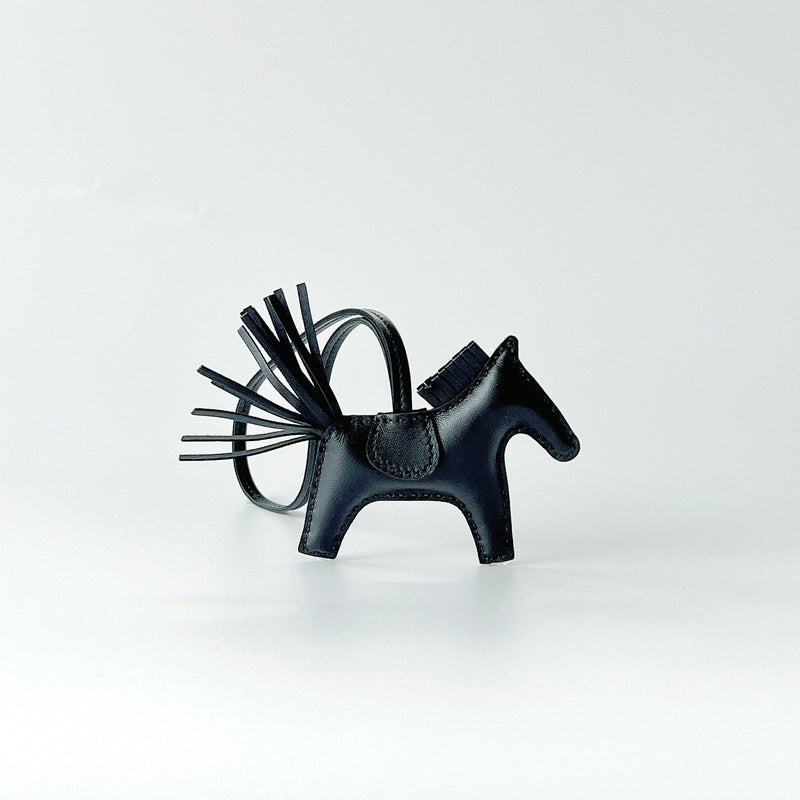 Hermes Rodeo PM Bag Charm In Black - Found Fashion
