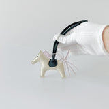 Hermes Rodeo PM Bag Charm In Craie, Mauve Pale and Vert Cyprus - Found Fashion