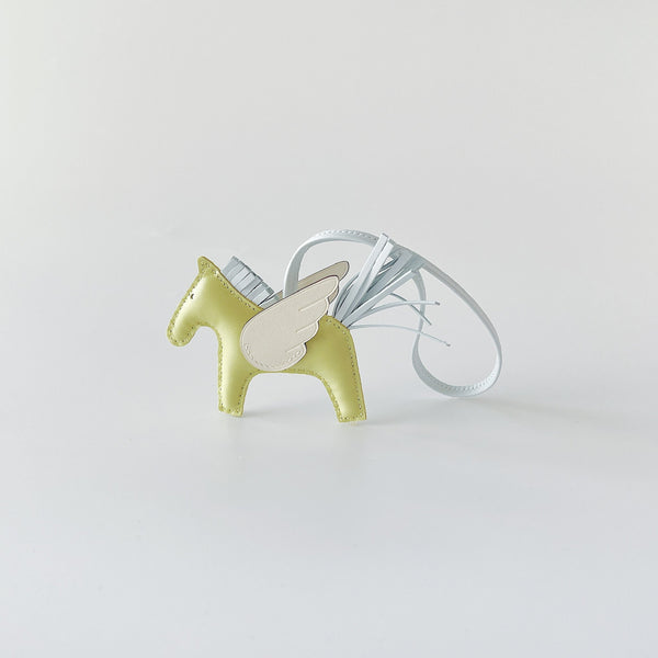 Hermes Rodeo PM Charm In Jaune Bourgeon, Bleu Brume And Nata - Found Fashion
