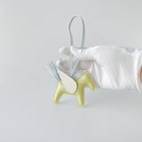 Hermes Rodeo PM Charm In Jaune Bourgeon, Bleu Brume And Nata - Found Fashion