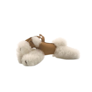 Hermès Budy Bag Charm, Merino Brown, Shearling